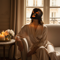 LUXÉRA LED Therapy Mask – Lifestyle editorial, Parisian boudoir